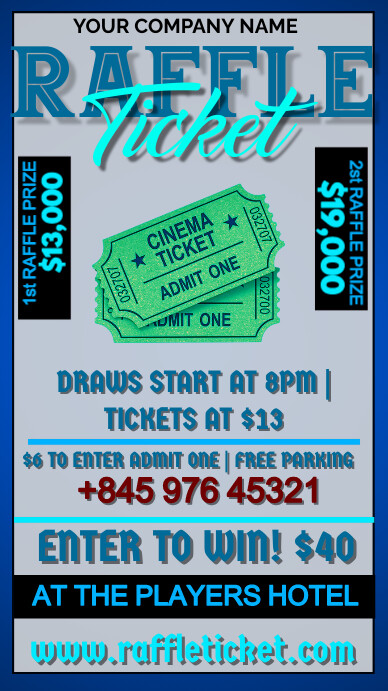 Raffle Tickets Template | PosterMyWall