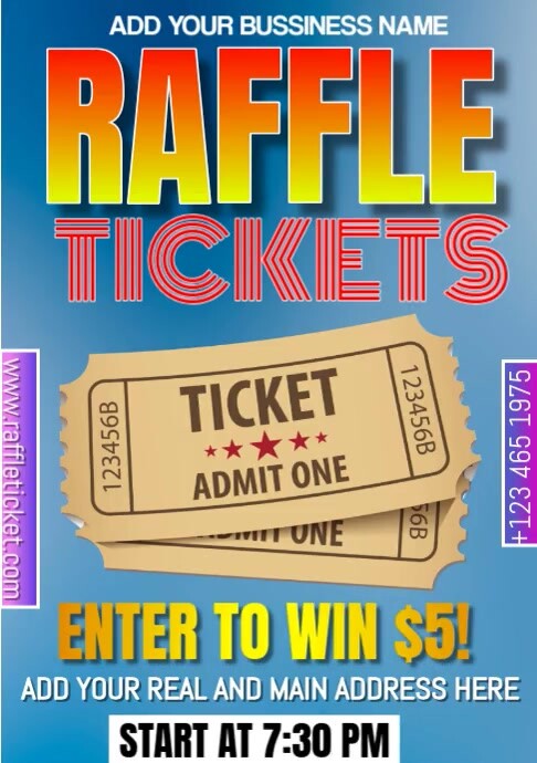 raffle Tickets Template | PosterMyWall
