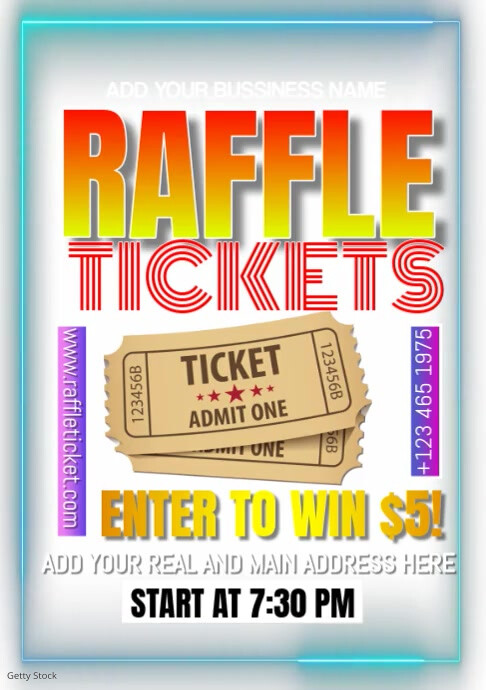 Copy of raffle Tickets | PosterMyWall