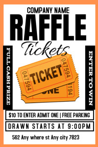 Raffle Tickets Poster Poster template
