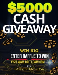 Win A Session Raffle Raffle Win Flyer Template | PosterMyWall