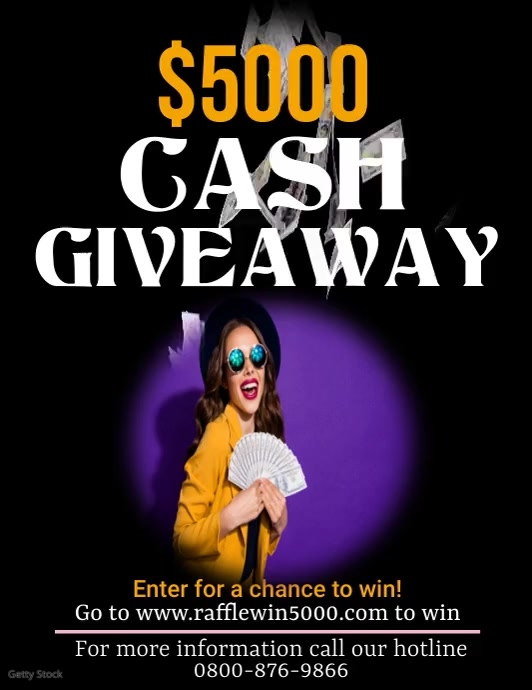 Raffle Win Flyer Template | PosterMyWall