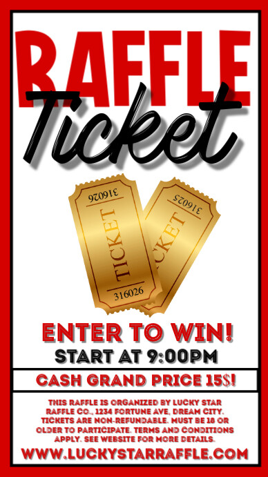 Lqa Star Raffles Copy of Raffletickets Instagram Story | PosterMyWall