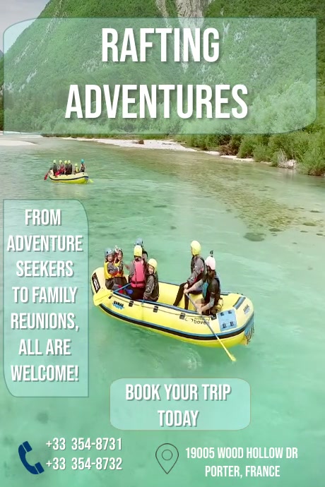 Rafting adventures Template | PosterMyWall