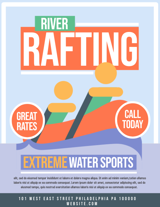 Rafting Templat | PosterMyWall