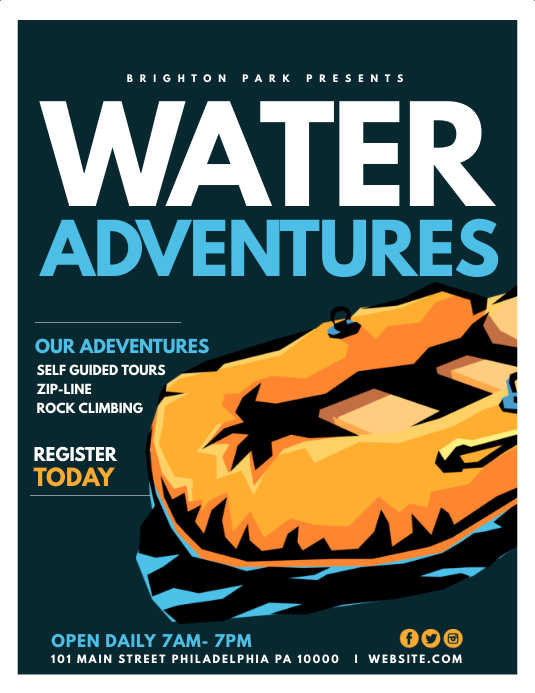 Rafting Template | PosterMyWall
