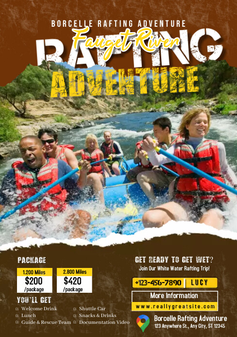 Copy of Rafting Water Sports | PosterMyWall