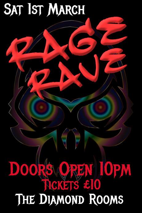 Copy of Rage Rave | PosterMyWall