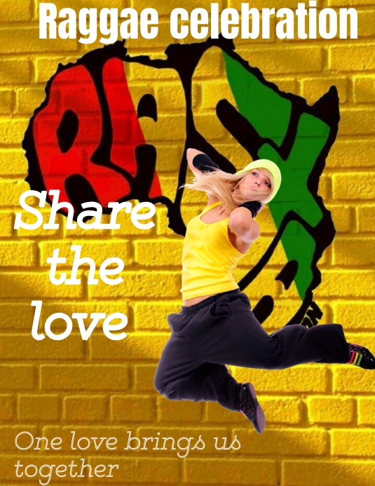 Presentpapper Raggare Raggae template | PosterMyWall