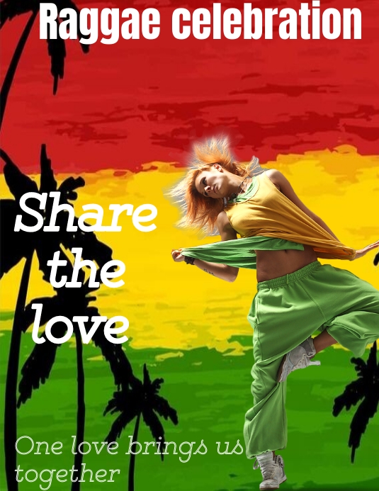 Presentpapper Raggare Raggae template | PosterMyWall