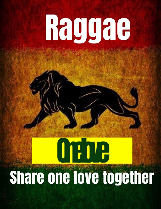 Plantilla de Raggae template | PosterMyWall