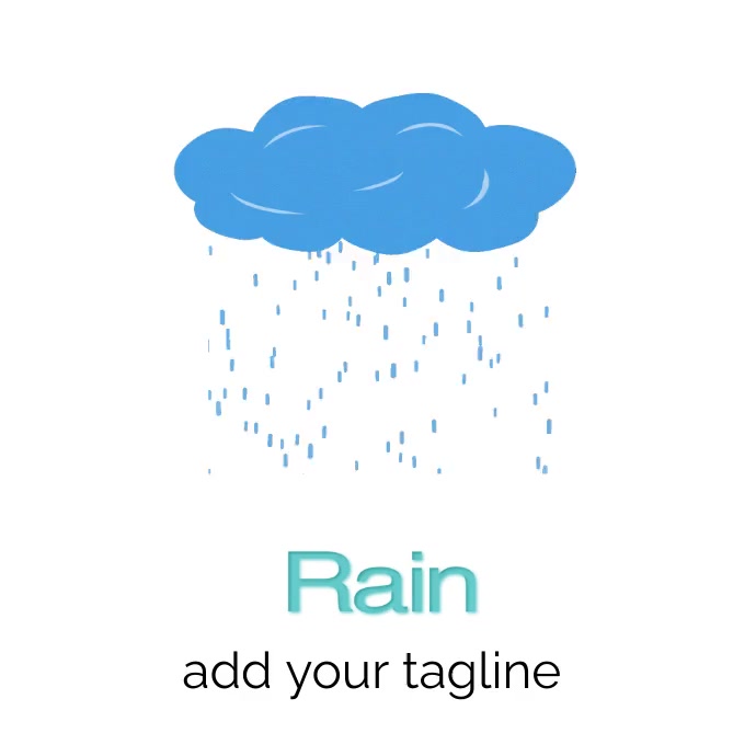 rain Template | PosterMyWall