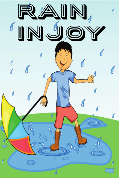 Rain Injoy Template | PosterMyWall