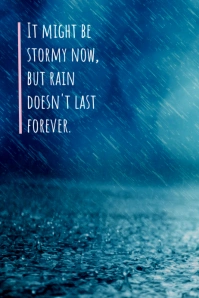 rain storm Poster template