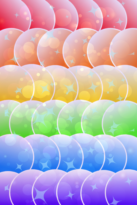 Rainbow Circles Template PosterMyWall