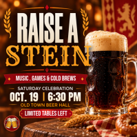 Black Beer Festival Message Instagram Template