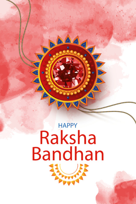 Rakhi template, Indian festival template Poster