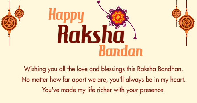 Raksha Bandan Facebook Event Cover template
