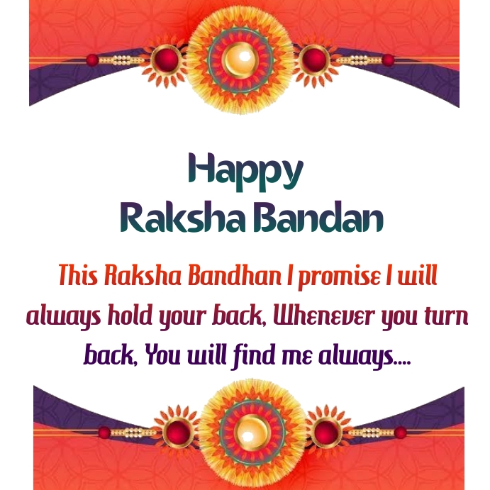 Raksha Bandan Instagram Post template
