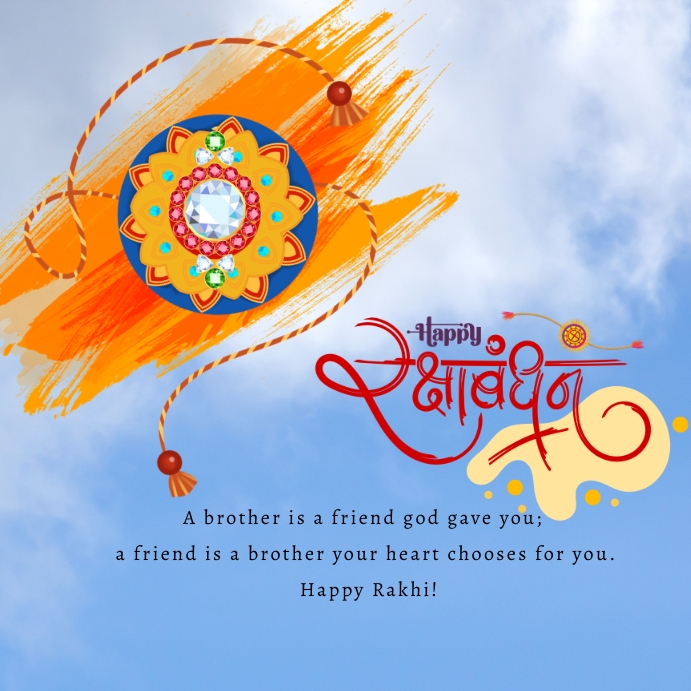 RAKSHA BANDHAN Instagram Post template