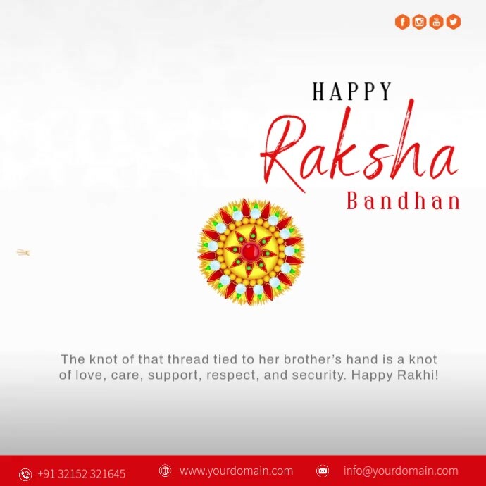 Raksha Bandhan 2023 Greeting Poster Design Template PosterMyWall raksha-bandhan-2023-greeting-poster-design-template-postermywall