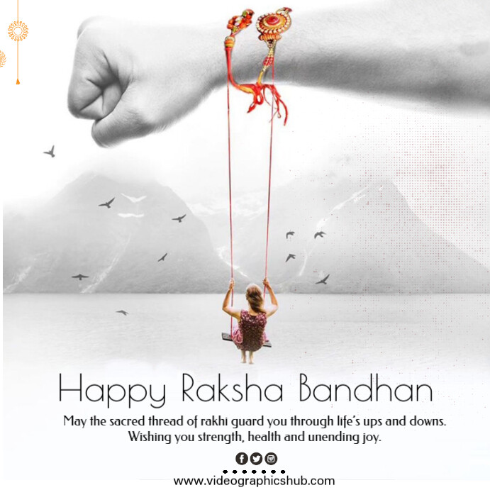 Raksha Bandhan 2025 Wishes Image Template | PosterMyWall
