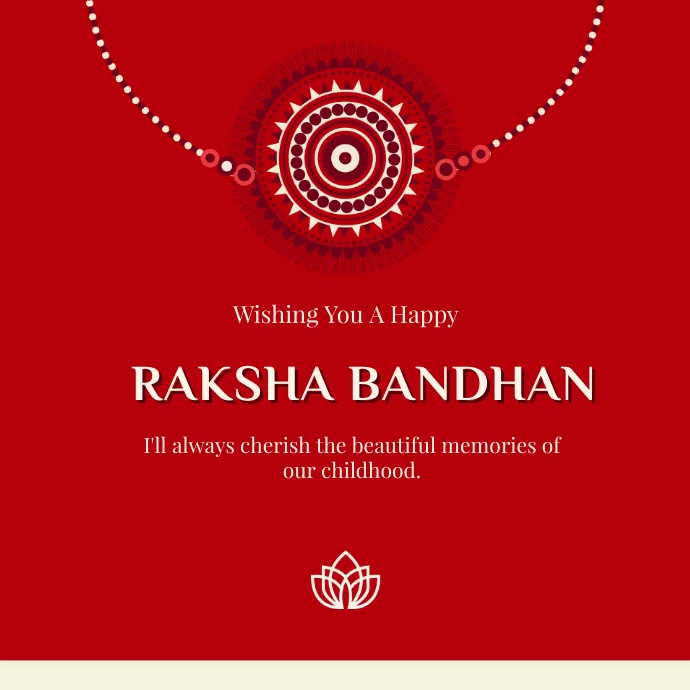 Raksha Bandhan Instagram Post template