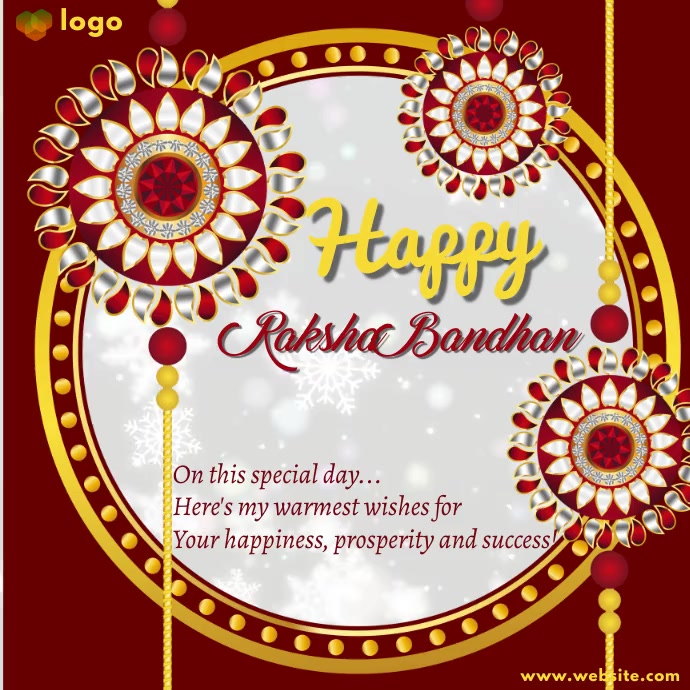 Raksha Bandhan Instagram Post template