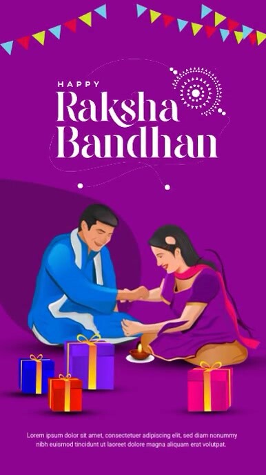 Raksha Bandhan Youtube Short template