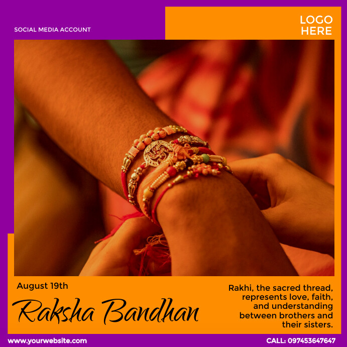 Copy of Raksha Bandhan Design Template | PosterMyWall