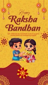 raksha bandhan Reel Instagram template