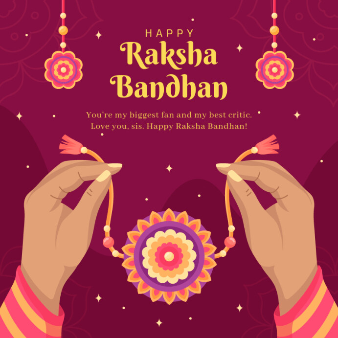 raksha bandhan Instagram-Beitrag template