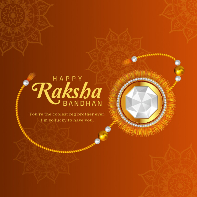 raksha bandhan Publicação no Instagram template