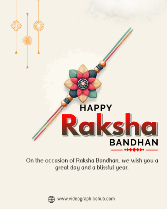 Raksha Bandhan Instagram Portrait template