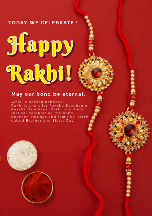 raksha bandhan A4 template