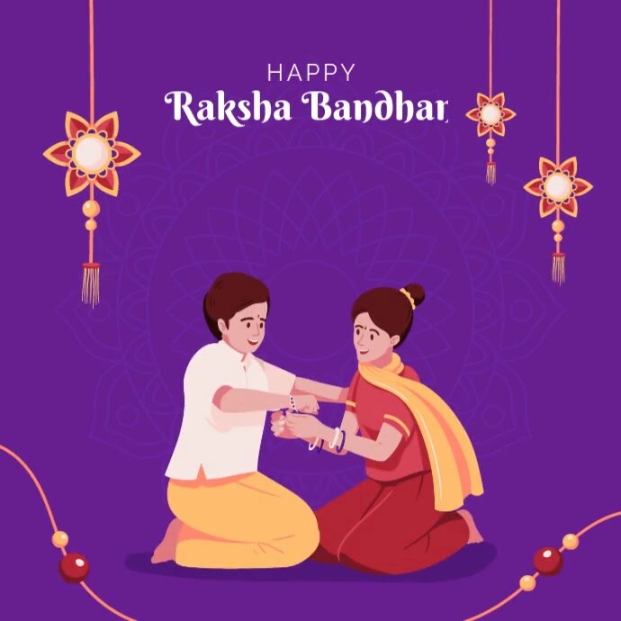 raksha bandhan Instagram-opslag template