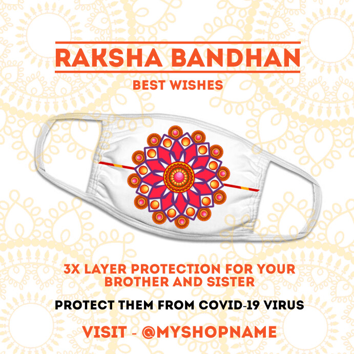 Template Masker Wajah Raksha Bandhan Postermywall