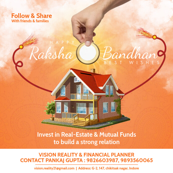 Raksha Bandhan Investing Post Template | PosterMyWall