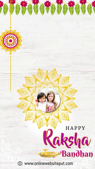 Raksha bandhan poster for social media post Instagram-verhaal template