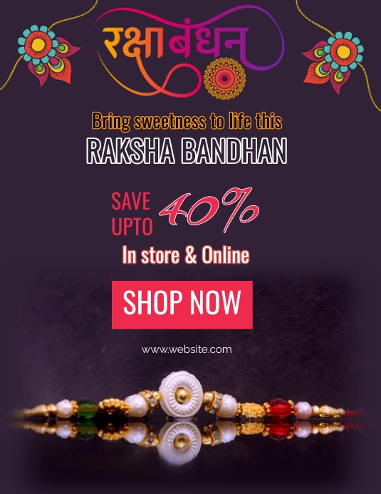 Raksha Bandhan sale ad, Raksha Bandhan Templat | PosterMyWall