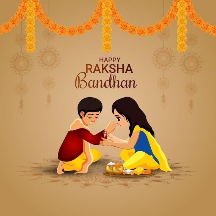 Raksha Bandhan template Instagram Post