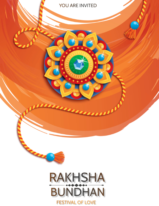 Raksha Bundhan Rakhi Holi Template Postermywall