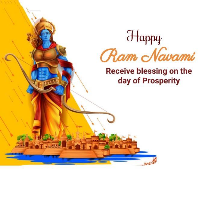 ram navami Instagram Post template