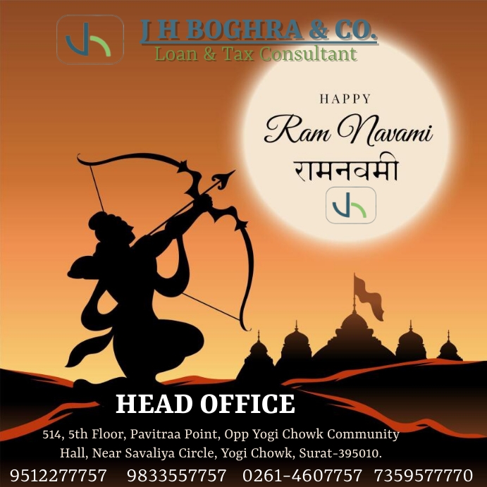 Ram Navami Instagram Post template