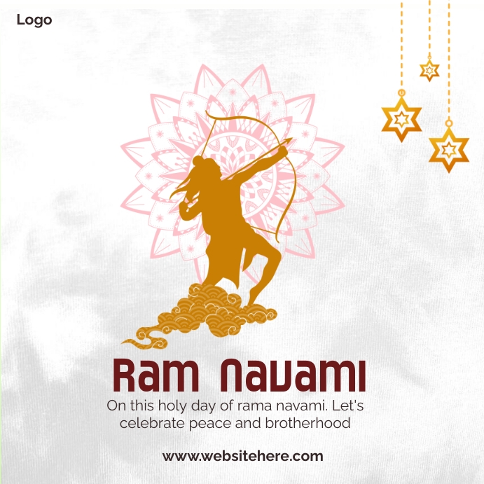 Ram Navami Instagram Post template