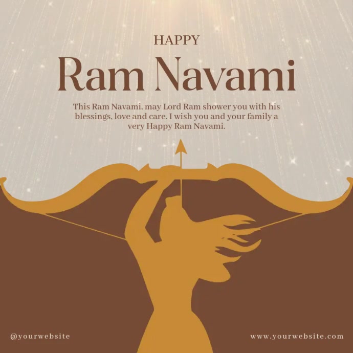 Ram Navami IG Post Quadrato (1:1) template