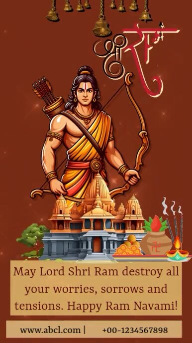 Ram Navami Template Instagram Story