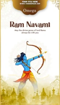Rama navami 2025 Business Card template