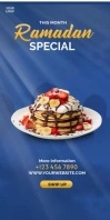 Ramada Menu Roll Up Banner 3' × 6' template