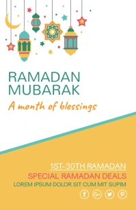 Ramadan,ramazan,eid,eid al adha,eid al azha Tabloid template
